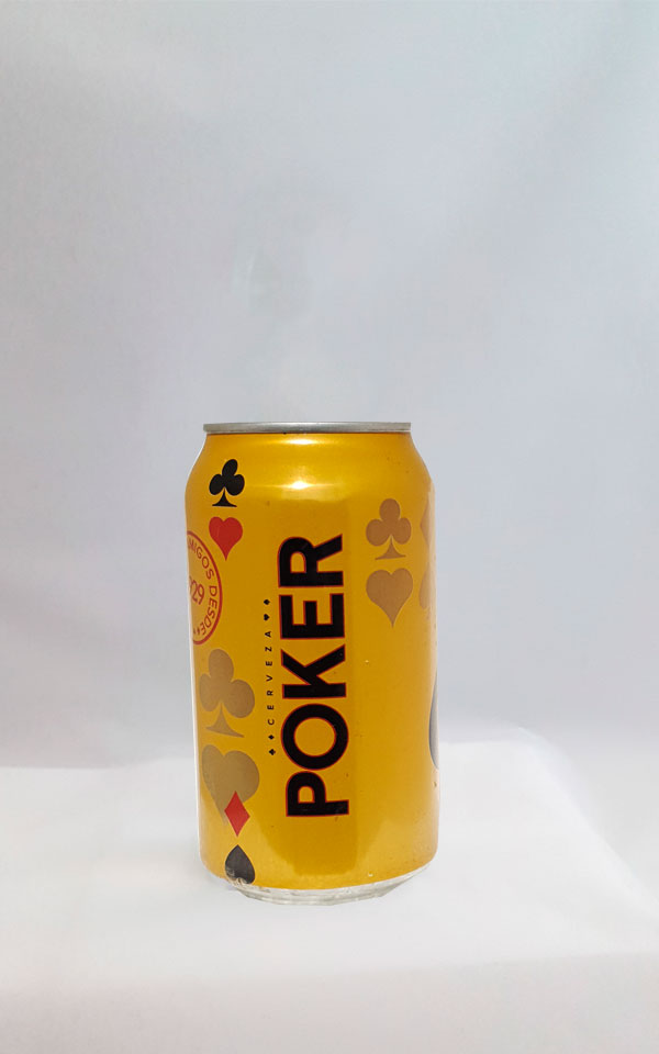 Poker Beer Cans Cerveza Poker Lata 355ml